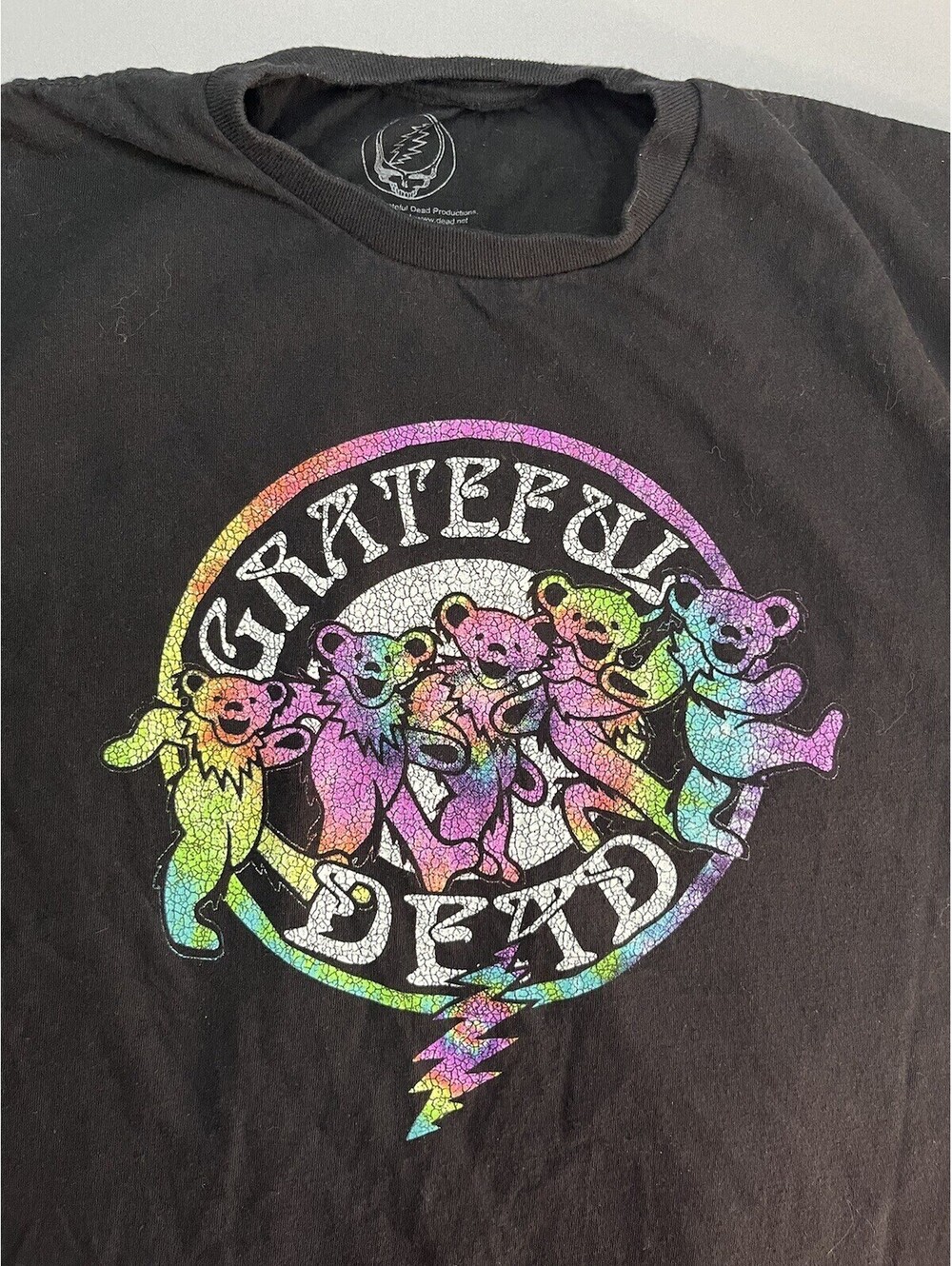 Grateful Dead Dancing Bears Rainbow T Shirt Men's Large 2021